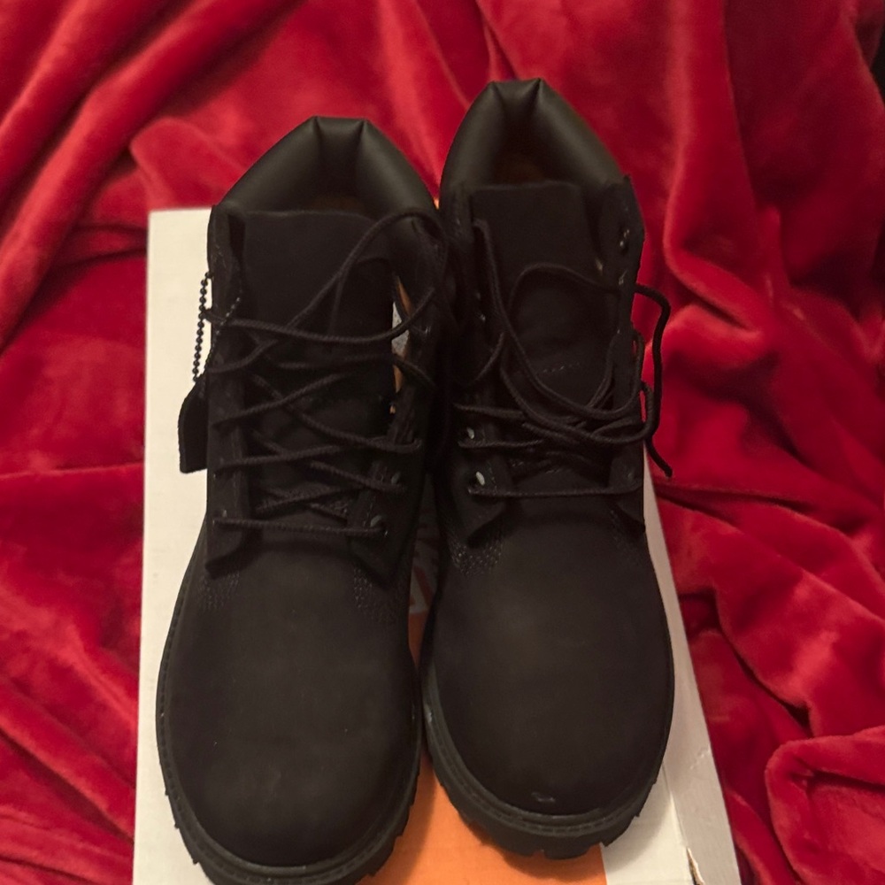 Timberland Kids Black Lace-Up Boots